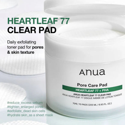 Anua Heartleaf 77 Clearpad 160ml (70Ea)