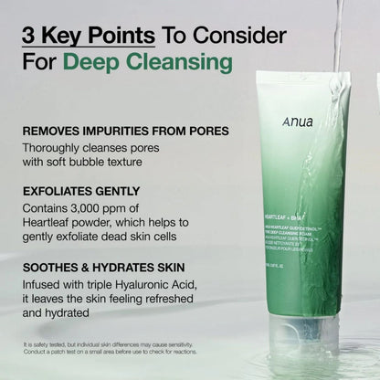 Anua Heartleaf Quercetinol Cleansing Foam 150ml