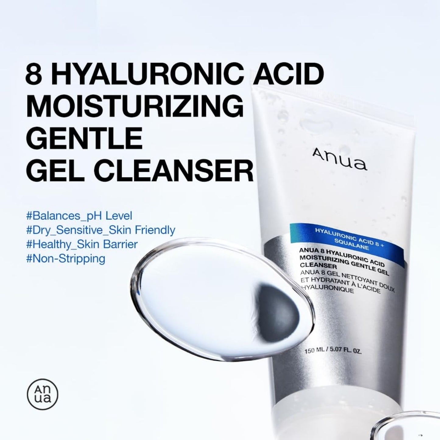 Anua Hyaluronic Hydrating Gentle Foaming Cleanser 150ml