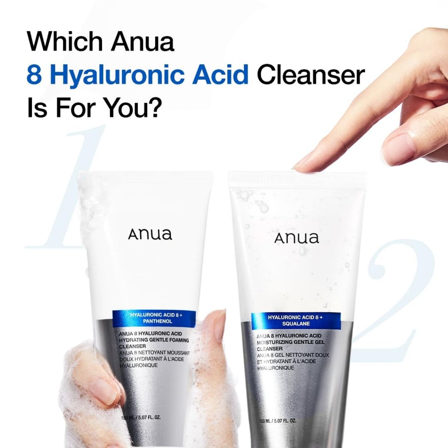 Anua Hyaluronic Hydrating Gentle Foaming Cleanser 150ml