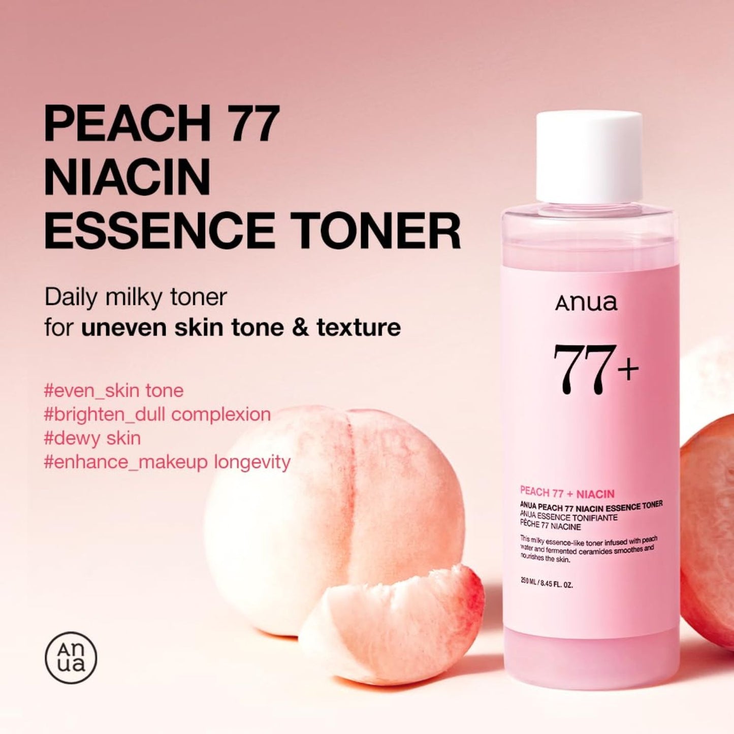 Anua Peach Niacin Essence Toner 250ml